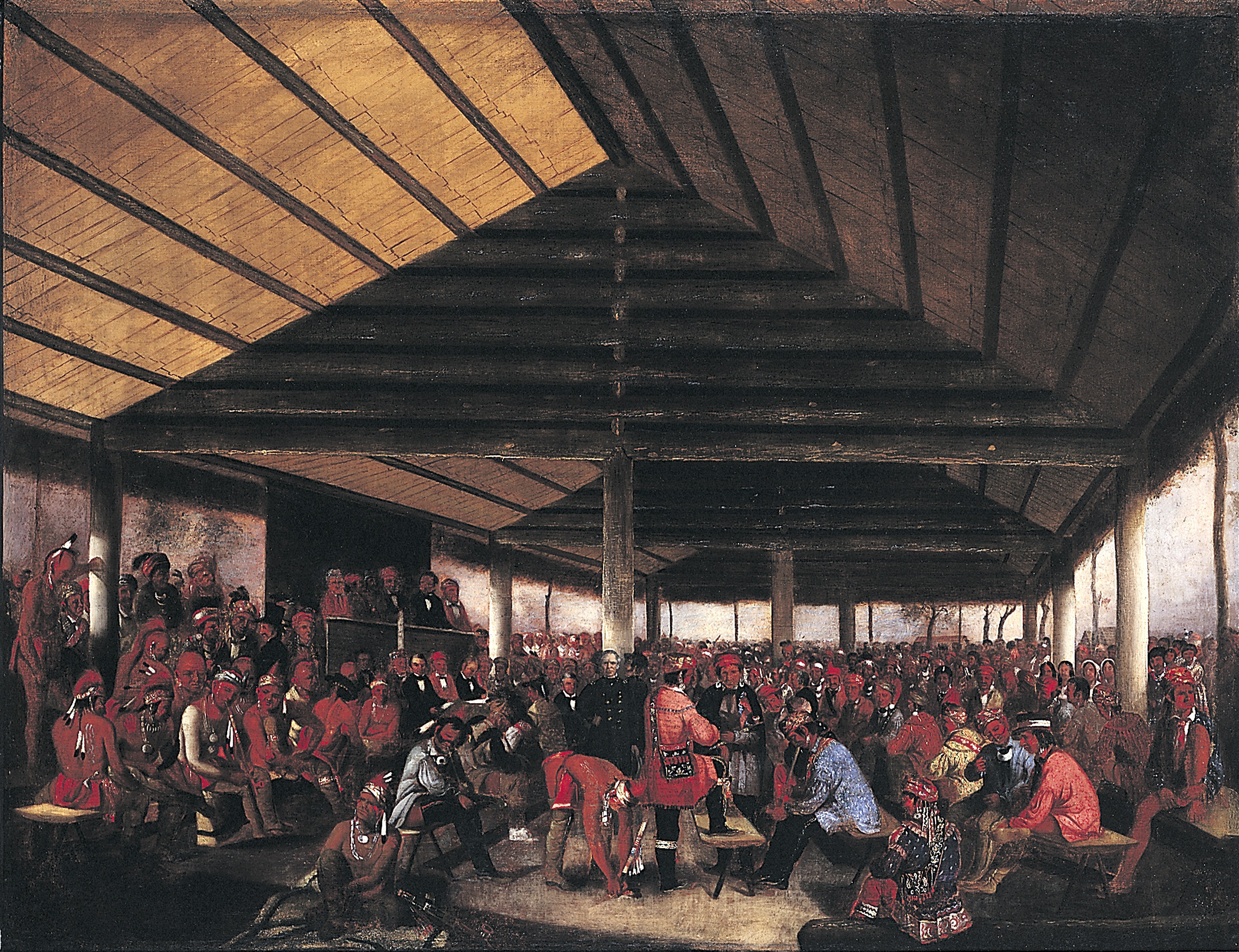John Mix Stanley, International Indian Council (Held at Tallequah, Indian Territory, in 1843)