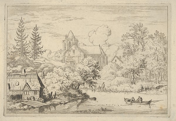 Allart van Everdingen, The Casks and Planks at the Back of the River