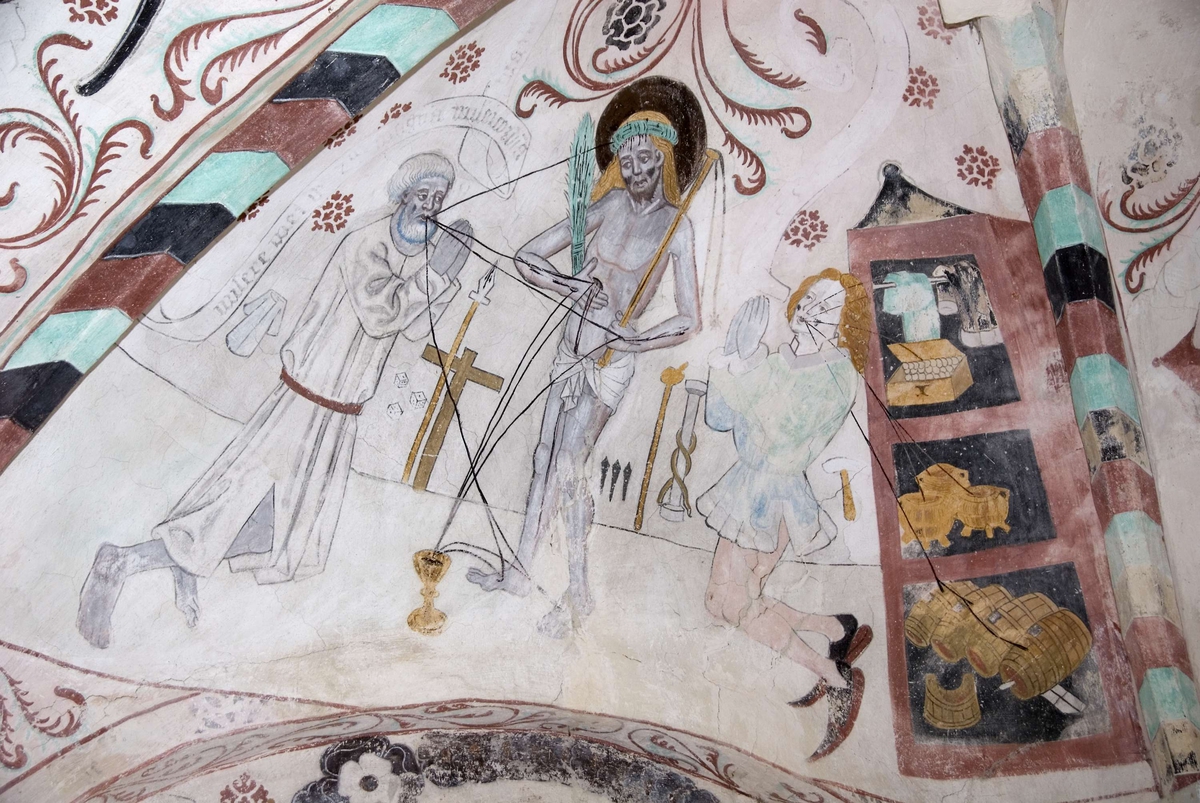 Bengt Backlund, Lime painting in Härnevi Church, Uppland 2009