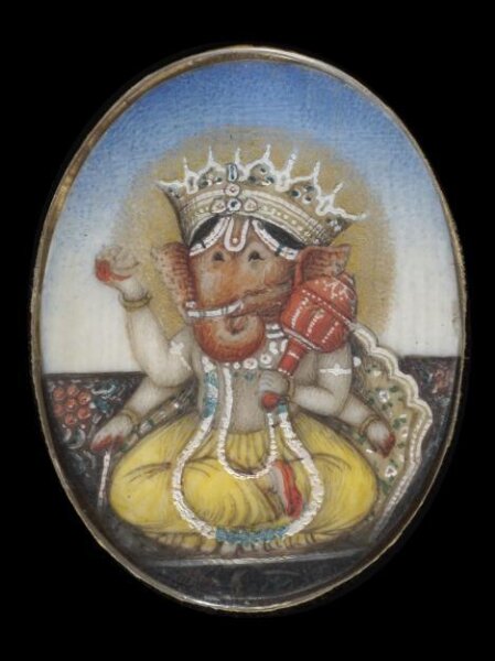 Unknown, One of nine paintings depicting Hindu deities.