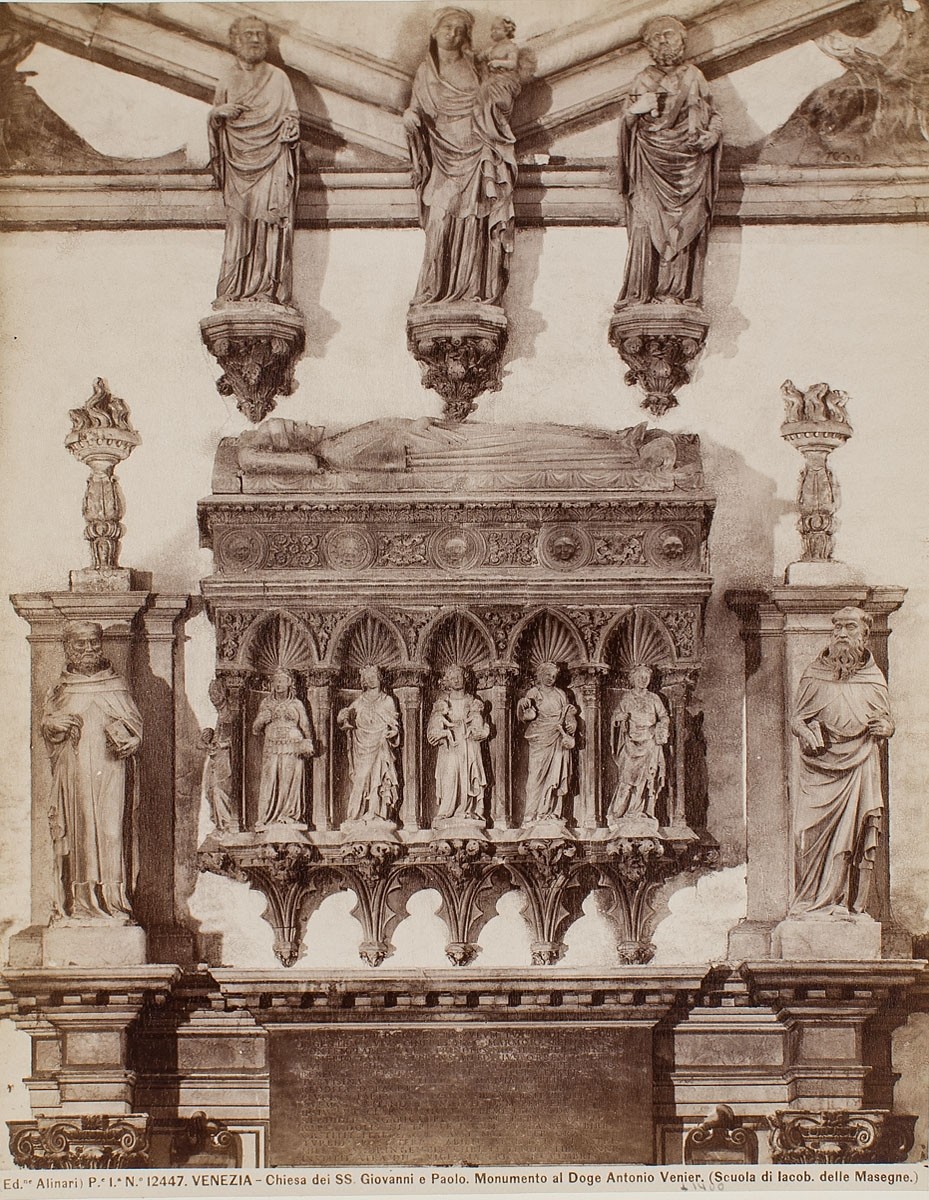 Fratelli Alinari, Kirche SS. Giovanni e Paolo, Grabmal des Dogen Antonio Venier, Venedig