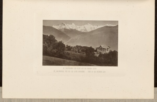 Unknown, View of the Bernese Alps