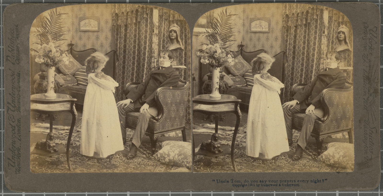 Desconegut, Uncle Tom, do you say your prayers every night? Underwood&Underwood Publishers