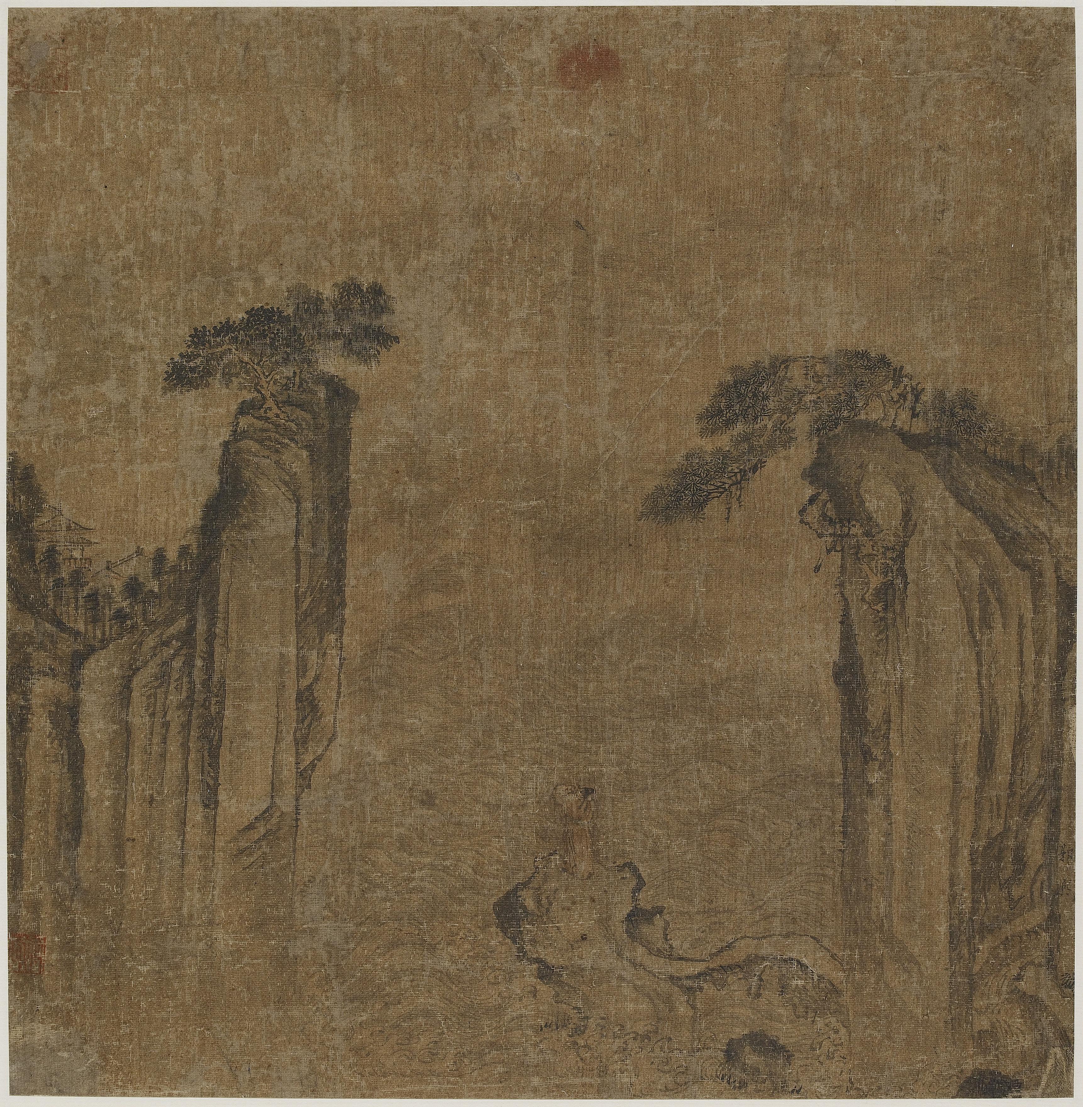 Formerly attributed to Guo Xi, Saluting the sunrise over the sea
