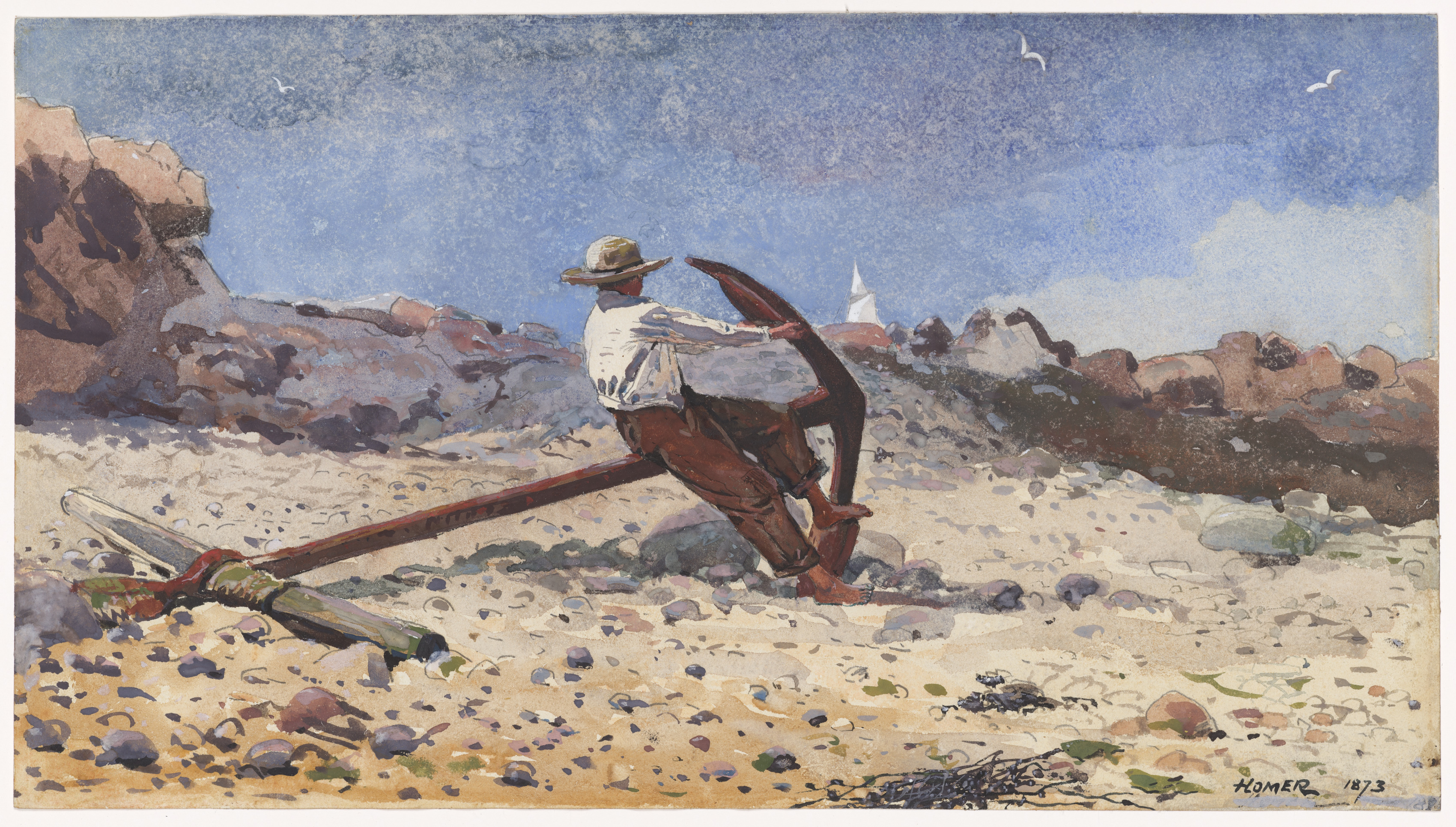 Winslow Homer, Boy with Anchor