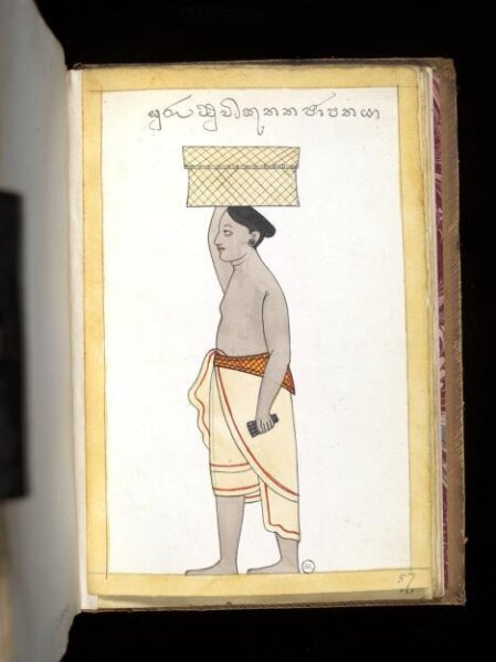 Unknown, One of sixty-three drawings from an Album depicting Sinhalese occupations and castes.