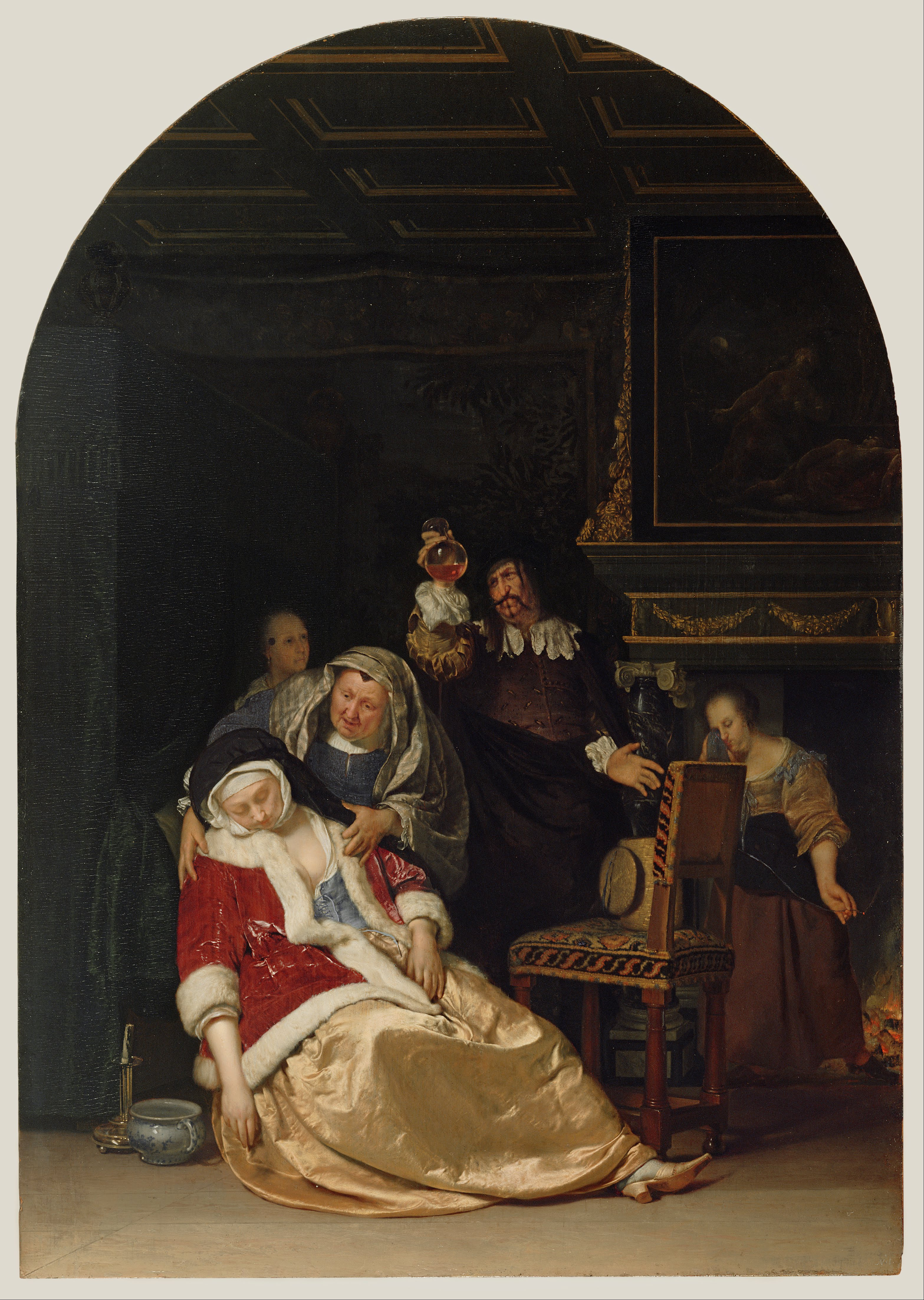 Frans van Mieris the Elder, The Doctor's Visit