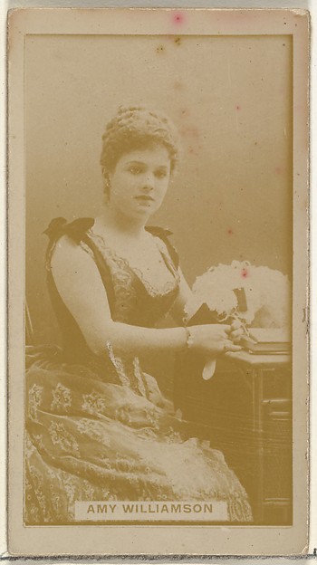 W. Duke, Sons & Co., Amy Williamson, from the Actors and Actresses series (N145-8) issued by Duke Sons & Co. to promote Duke Cigarettes