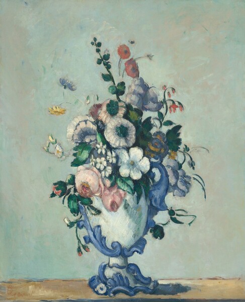 Paul Cezanne, Flowers in a Rococo Vase