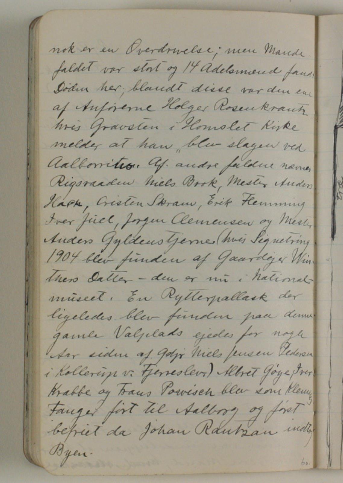 Niels Larsen Stevns, Notater vedrørende Skipper Klementes opstand og slaget ved Svendstrup mose. Afskrift efter Vendsyssel Aarbøger 1925