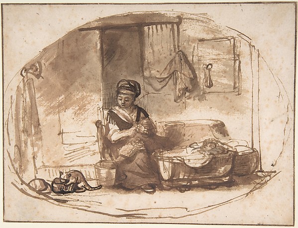 Nicolaes Maes, The Young Mother