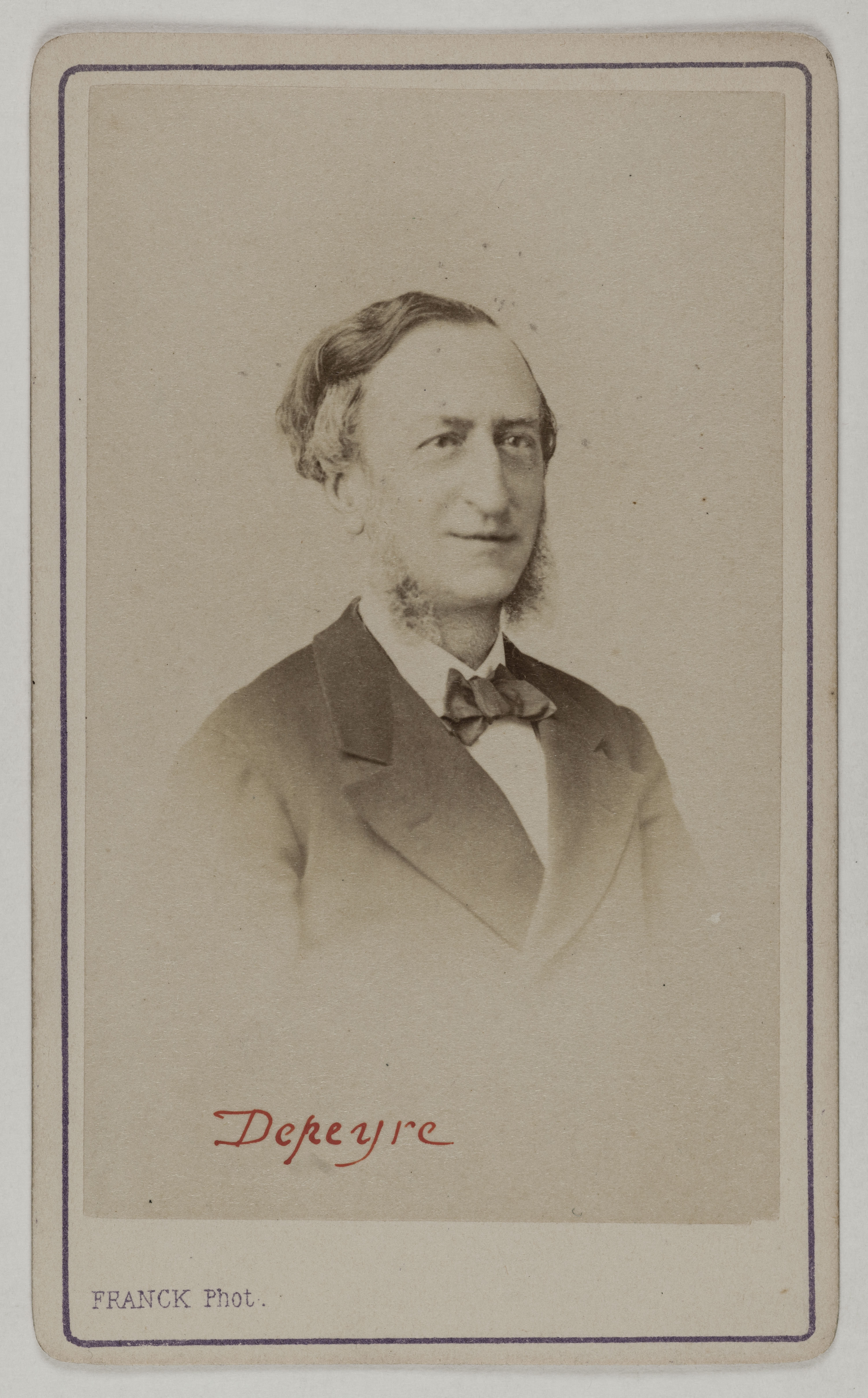 Franck, Portrait de Depeyre, (homme politique)