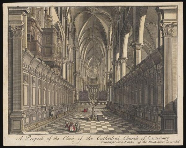 Unknown, A Prospect of the Choir of the Cathedral Church of Canterbury