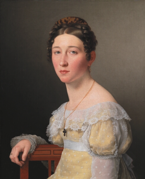 C.W. Eckersberg, Emilie Henriette Massmann, gift 1824 med kammerjunker Frederik Wilhelm Caspar von Benzon