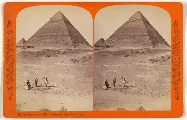 Charles Bierstadt, 2nd Pyramid, with 3rd in background. Near Cairo, Egypt.