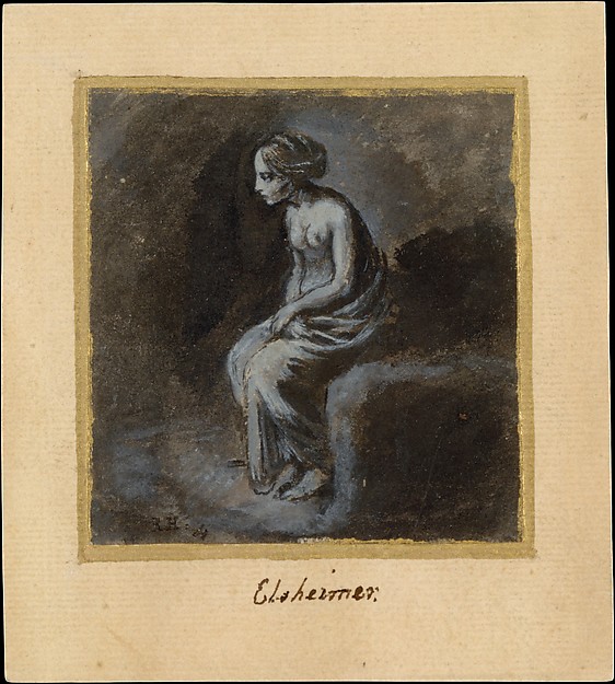 Adam Elsheimer, Seated Young Woman