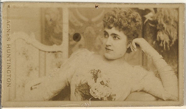 W. Duke, Sons & Co., Agnes Huntington, from the Actors and Actresses series (N145-8) issued by Duke Sons & Co. to promote Duke Cigarettes