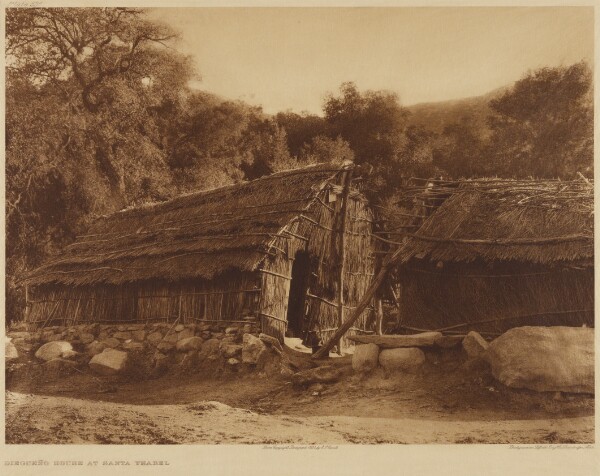 Edward S. Curtis, Diegueño House at Santa Ysabel