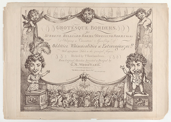 Thomas Rowlandson, Grotesque Borders for Screens, Billiard Rooms, Dressing Rooms, &c &c