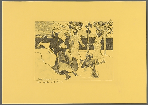 Paul Gauguin, The Grasshoppers and the Ants: A Souvenir of Martinique, from the "Volpini Suite: Dessins lithographiques"