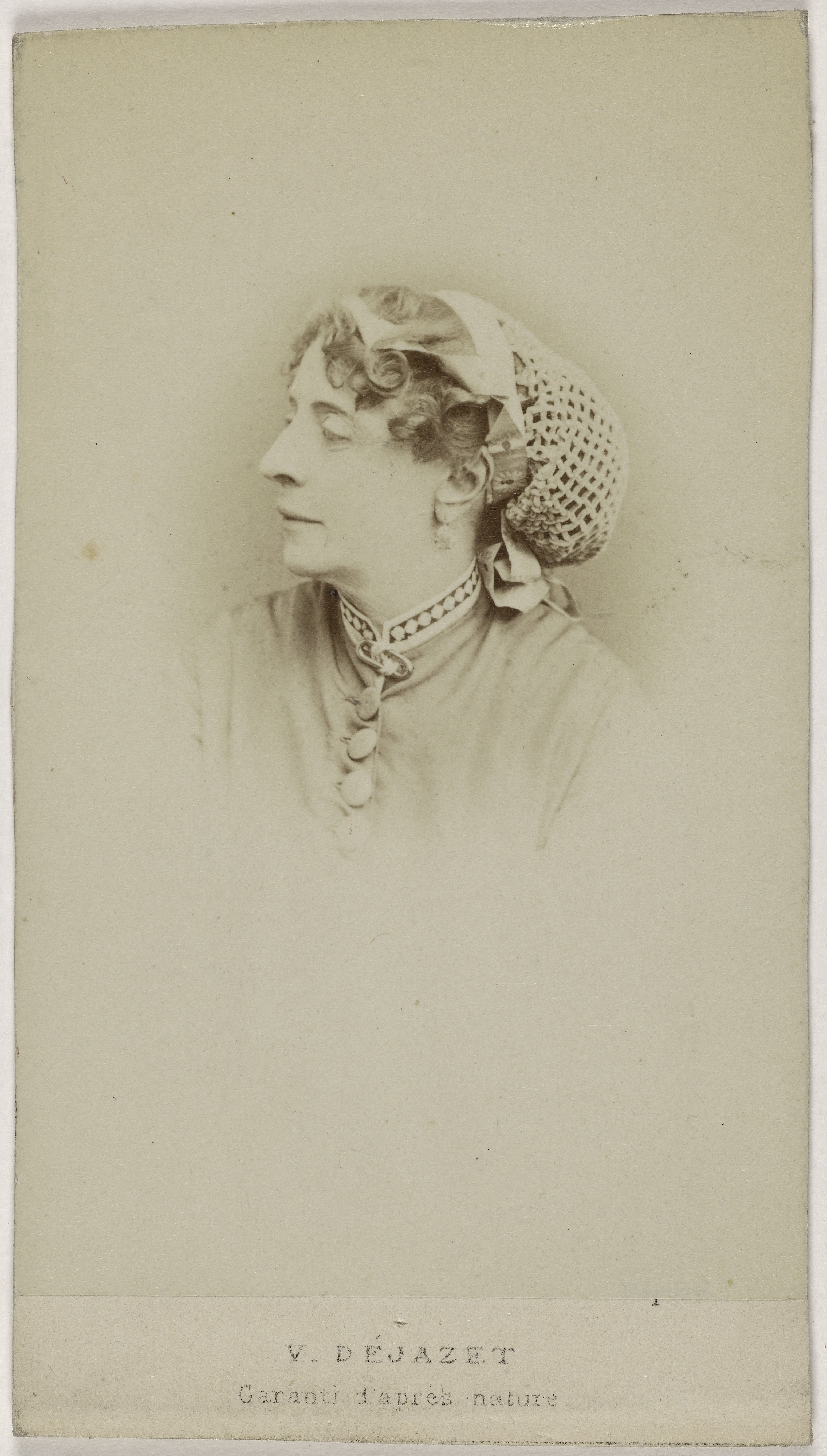 Joseph Tourtin, Portrait de Virginie Dejazet (1798-1875), (actrice et fondatrice du théâtre Dejazet)