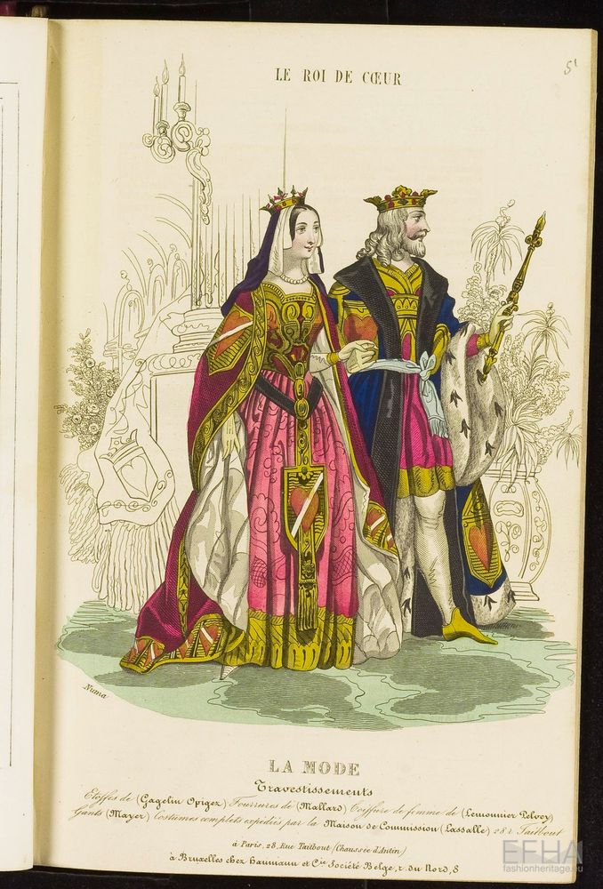 Unknown artist, Modeprent (in kleur) uit 'La mode : album des salons' 1842-01-06