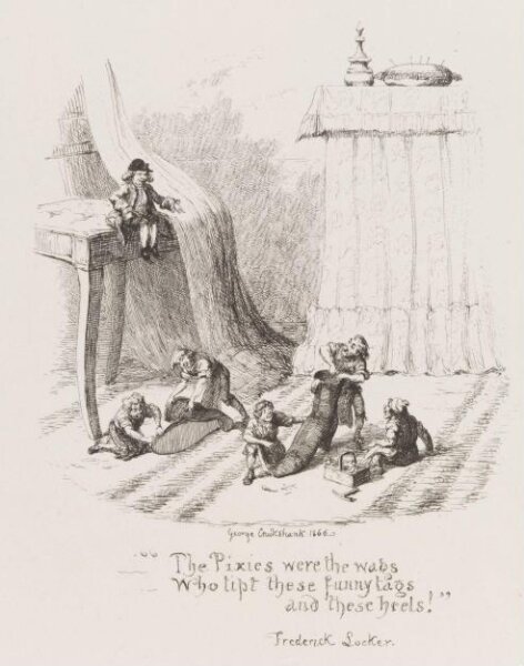 Cruikshank, George, The Pixies were the wags Who tipt these funny tags and these heels!