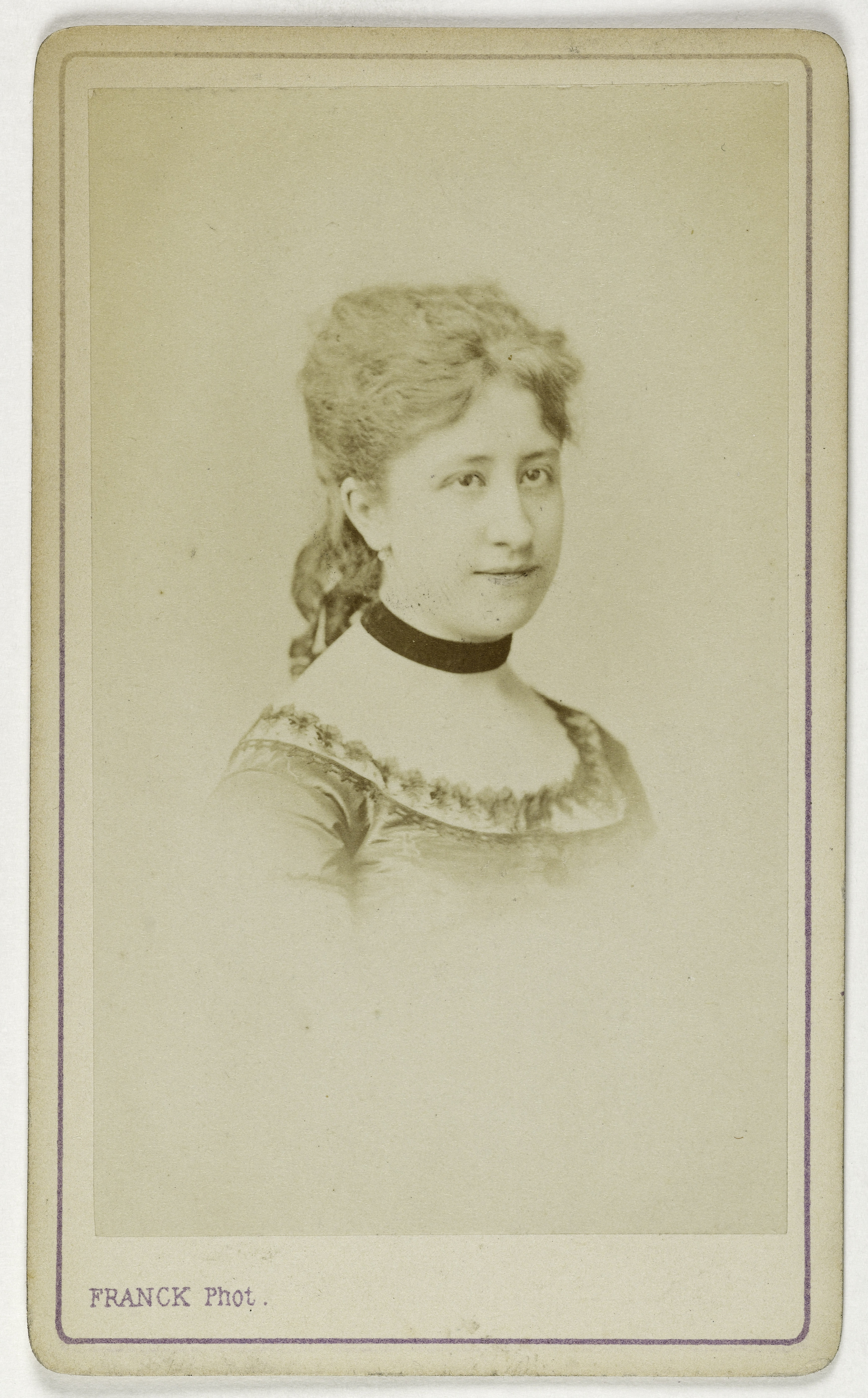 Franck, Portrait de Godin Léontine, (actrice)