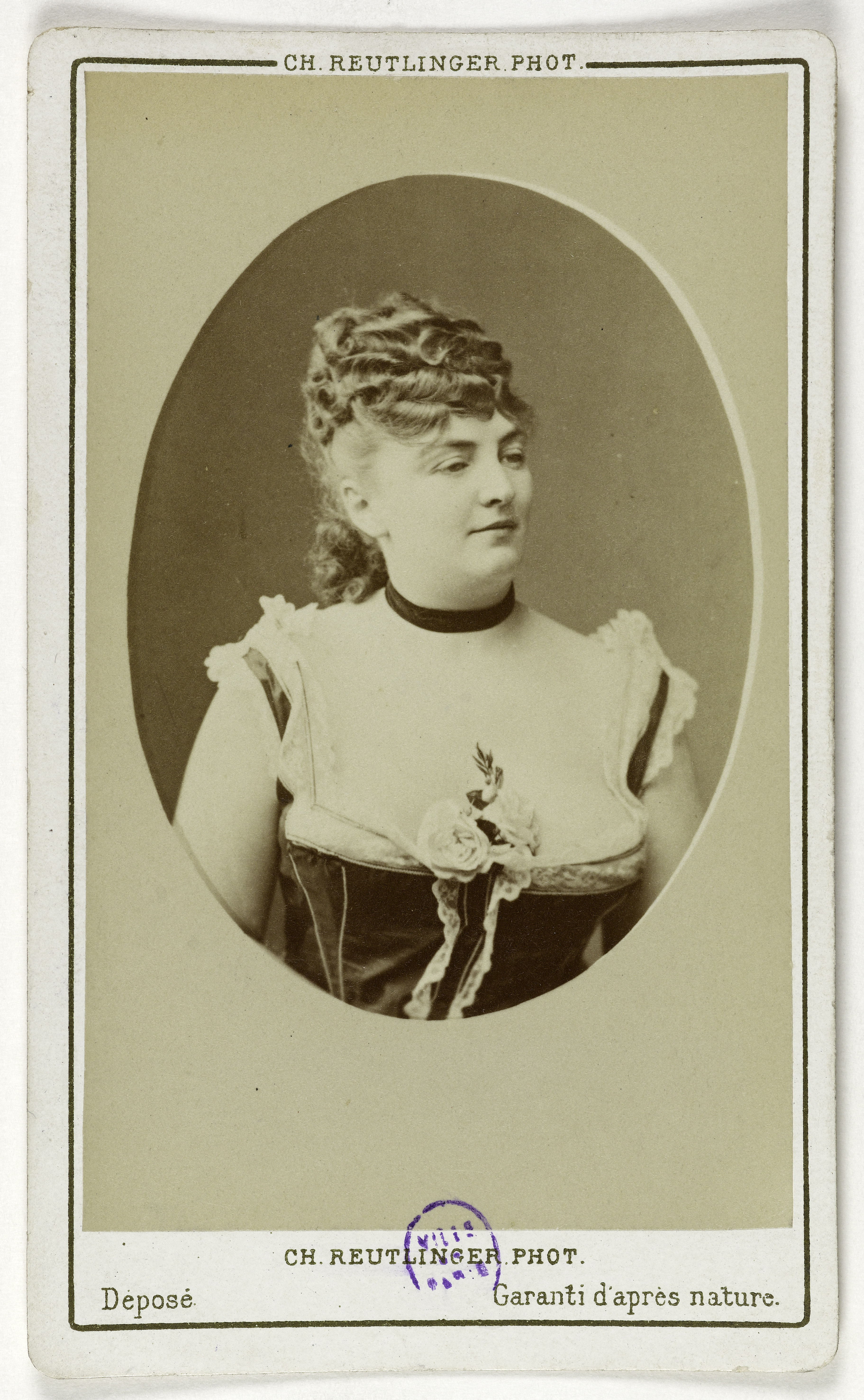 Charles Reutlinger, Portrait de Méry Laurent (née Anne Rose Suzanne Louviot 1849-1900), actrice