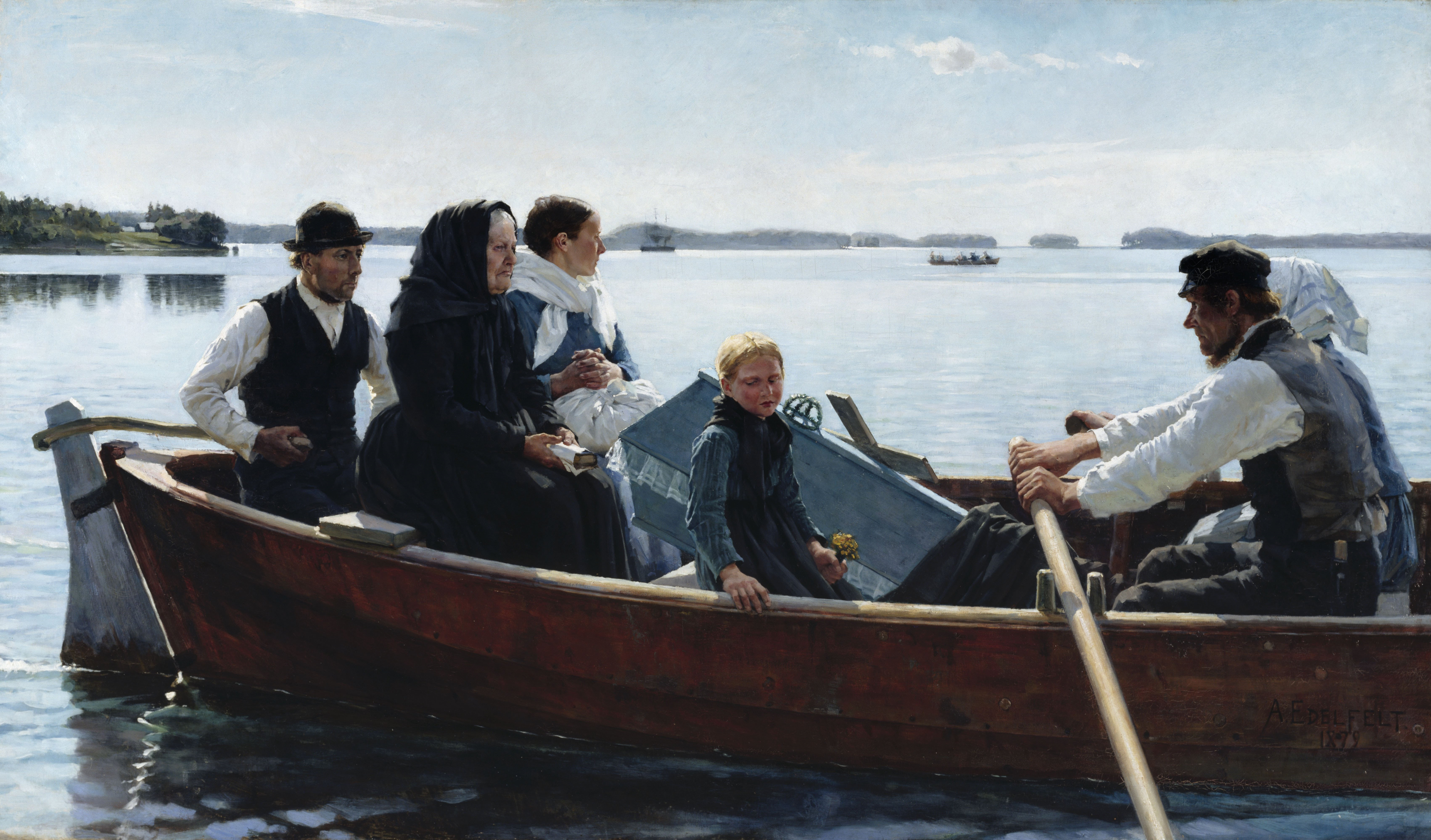 Albert Edelfelt, Conveying the Child's Coffin (A Child's Funeral)