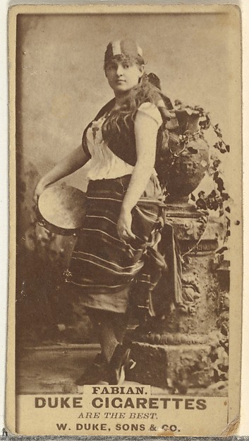 W. Duke, Sons & Co., Miss Fabian, from the Actors and Actresses series (N145-7) issued by Duke Sons & Co. to promote Duke Cigarettes
