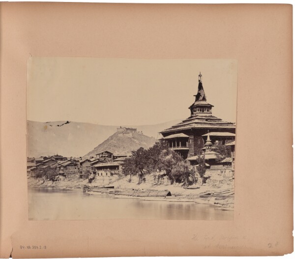 Capt. Melville Clarke, The Fort, Mosque et cetera, from 3rd Bridge - Srinugur