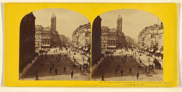 London Stereoscopic and Photographic Company, Rue de Rivoli Prise de la Caserne Napoleon a Paris. Vue Instantanee.