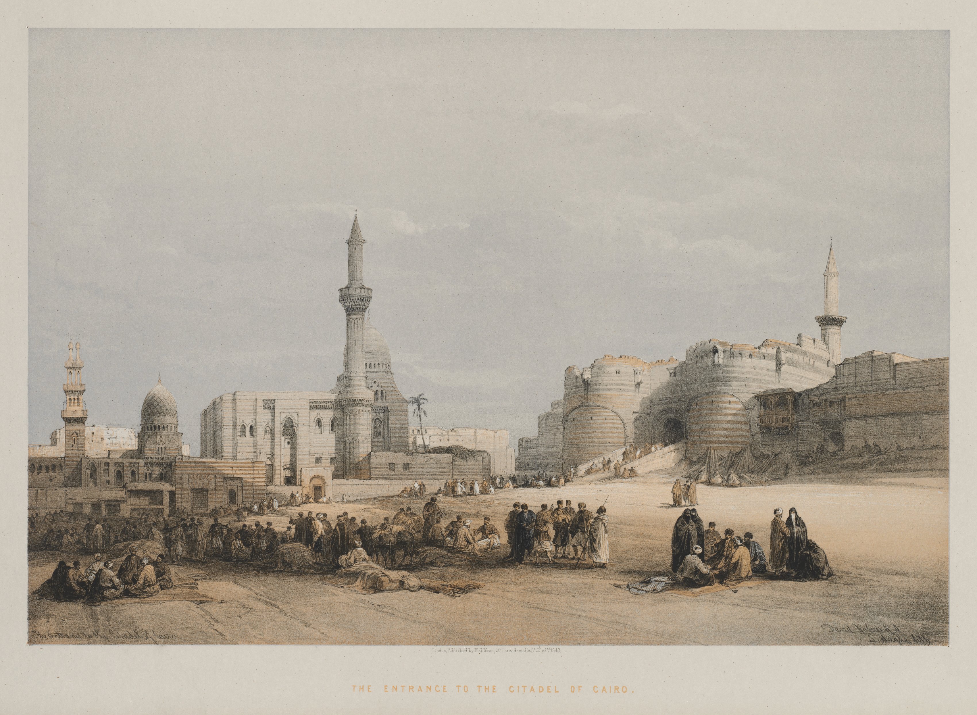 Louis Haghe, Egypt and Nubia, Volume III: The Entrance to the Citadel of Cairo