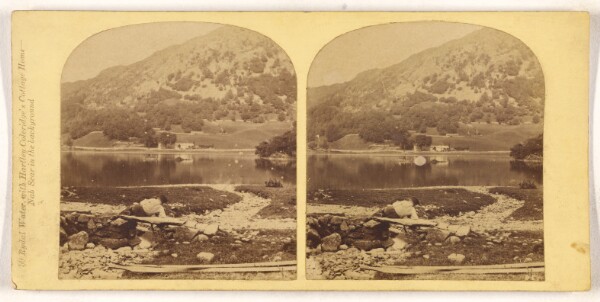 Unknown, Rydal Water, with Hartley Coleridge's Cottage Home - Nab Scar in the background