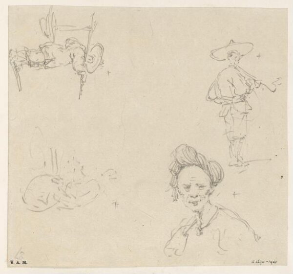 George Chinnery, Four studies of Chinese figures