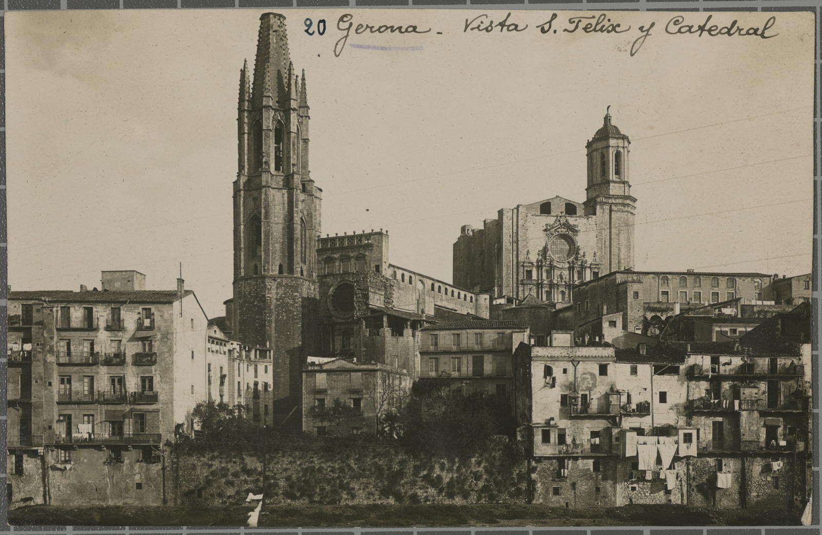 Desconegut, 20. Gerona - Vista S. Felix y Catedral