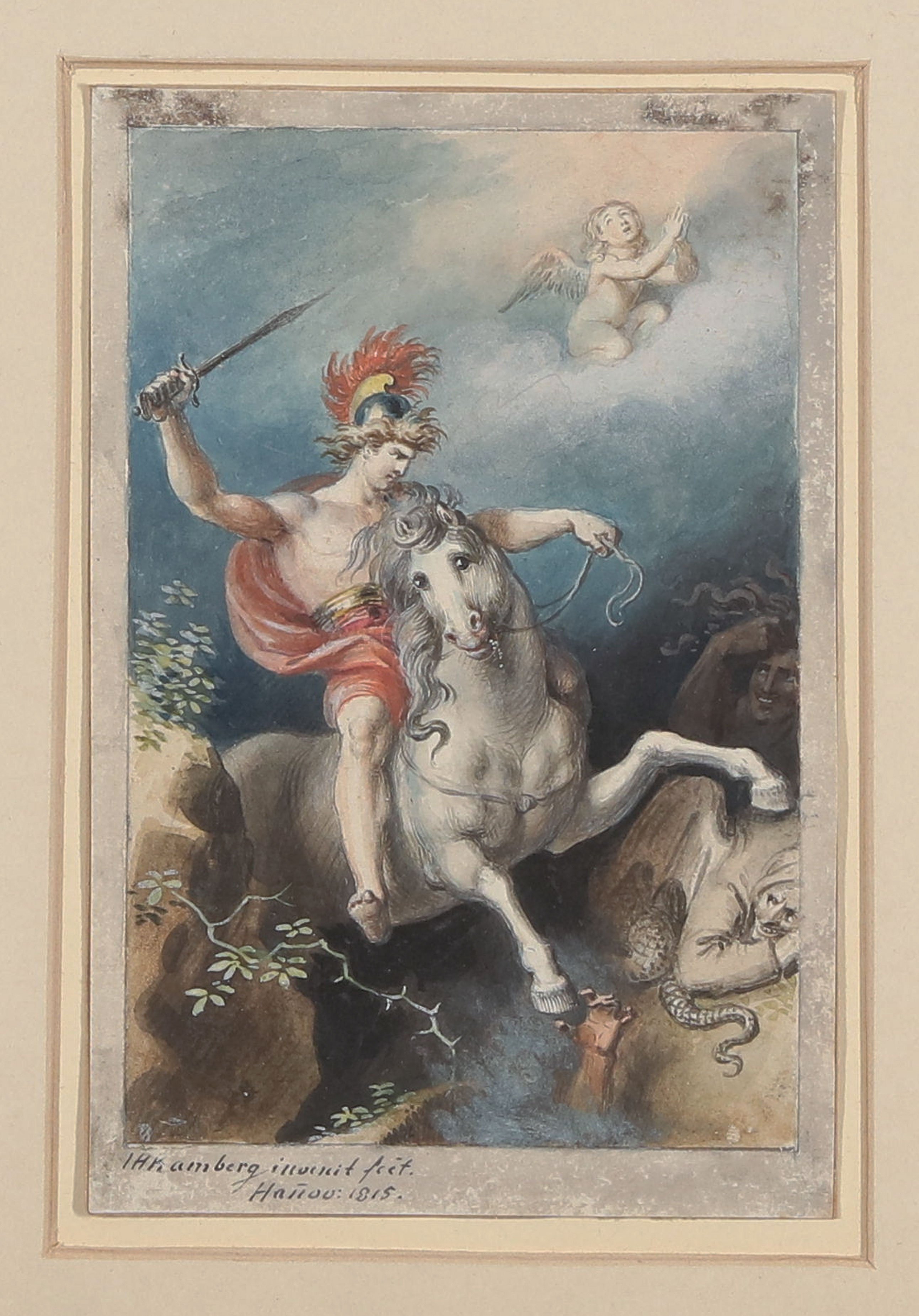 Johann Heinrich Ramberg, Titelkupfer für das "Minerva"-Taschenbuch für das Jahr 1816 [ ]