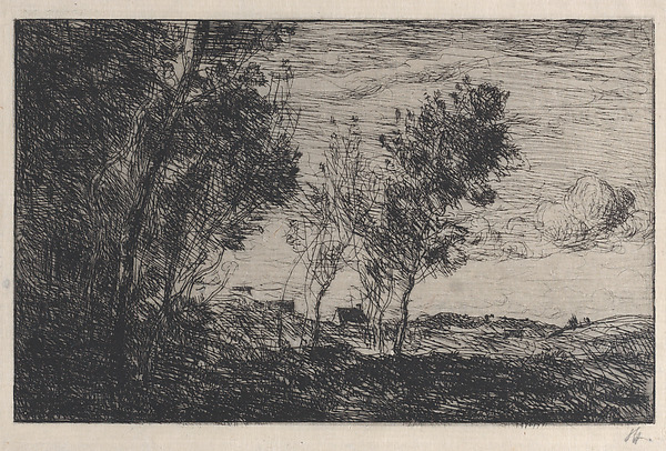 Camille Corot, In the Dunes: Souvenir of the Woods at the Hague (Dans les dunes: Souvenir du bois de la Haye)