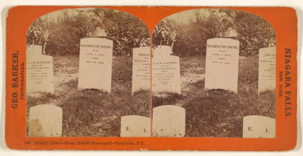 George Barker, [Washington] Irving's Grave - Sleepy Hollow Churchyard - Tarrytown, N.Y.