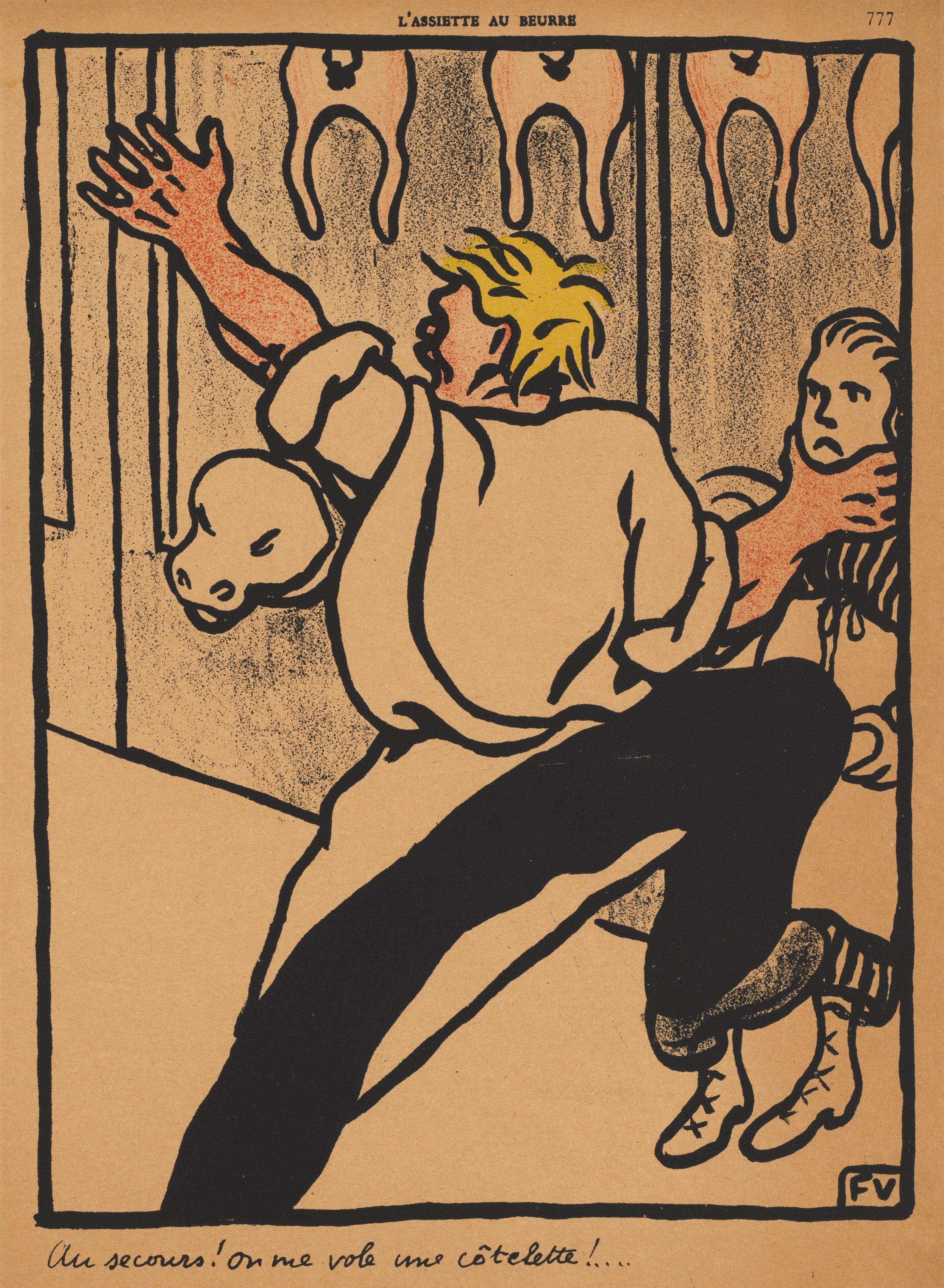 Félix Vallotton, Help! My cutlet's being stolen!