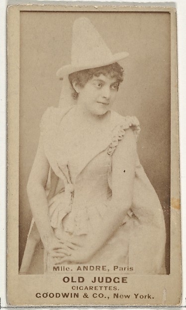 Goodwin & Company, Mlle. Andre, Paris, from the Actors and Actresses series (N171) for Old Judge Cigarettes