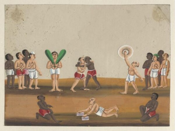 Unknown, One of eleven paintings depicting schools.