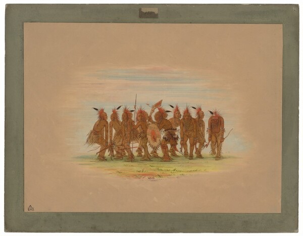 George Catlin, Amusing Dance - Saukie