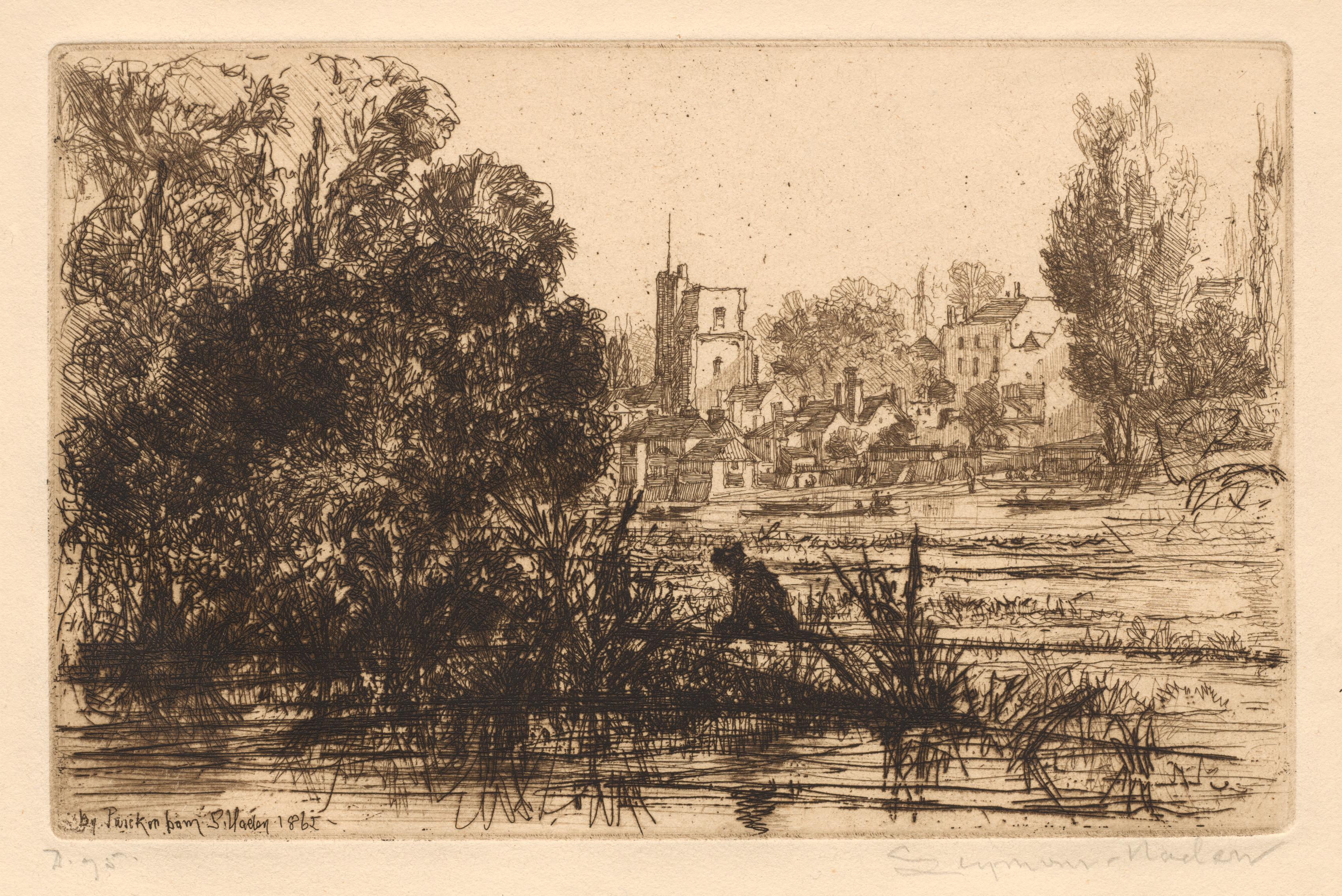 Francis Seymour Haden, Hamerton's Portfolio III: Twickenham Church