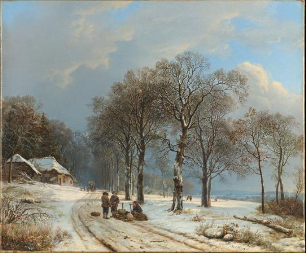 Barend Cornelis Koekkoek, Winter Landscape