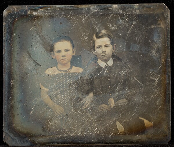 Jacob Byerly, [Portrait of a Seated Girl and Boy]