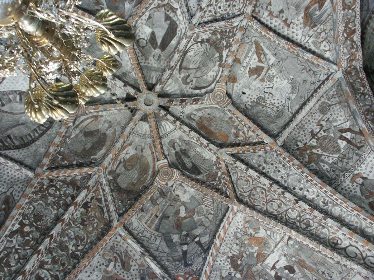 Johan Dellbeck, Kalkmålning i stjärnvalv, Valö kyrka, Valö socken, Uppland 2004