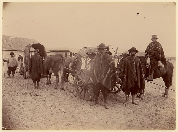 Unknown, [Group of Indians with Cart and Oxen]