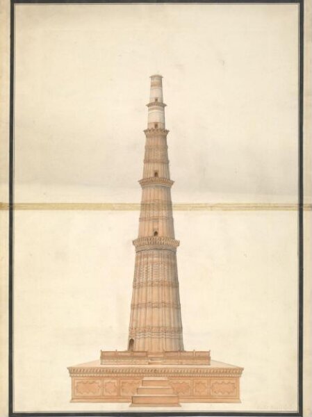 Unknown, Six drawings of Mughal architecture at Agra and Delhi.